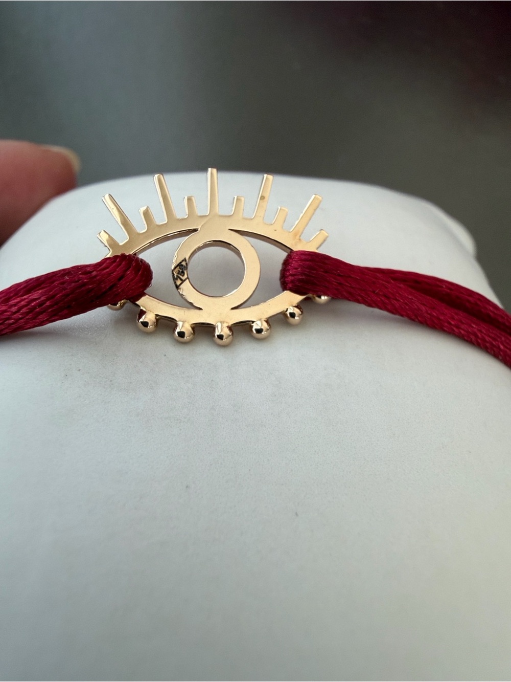18K Yellow Gold Evil Eye Bracelet - Picture 6 of 13